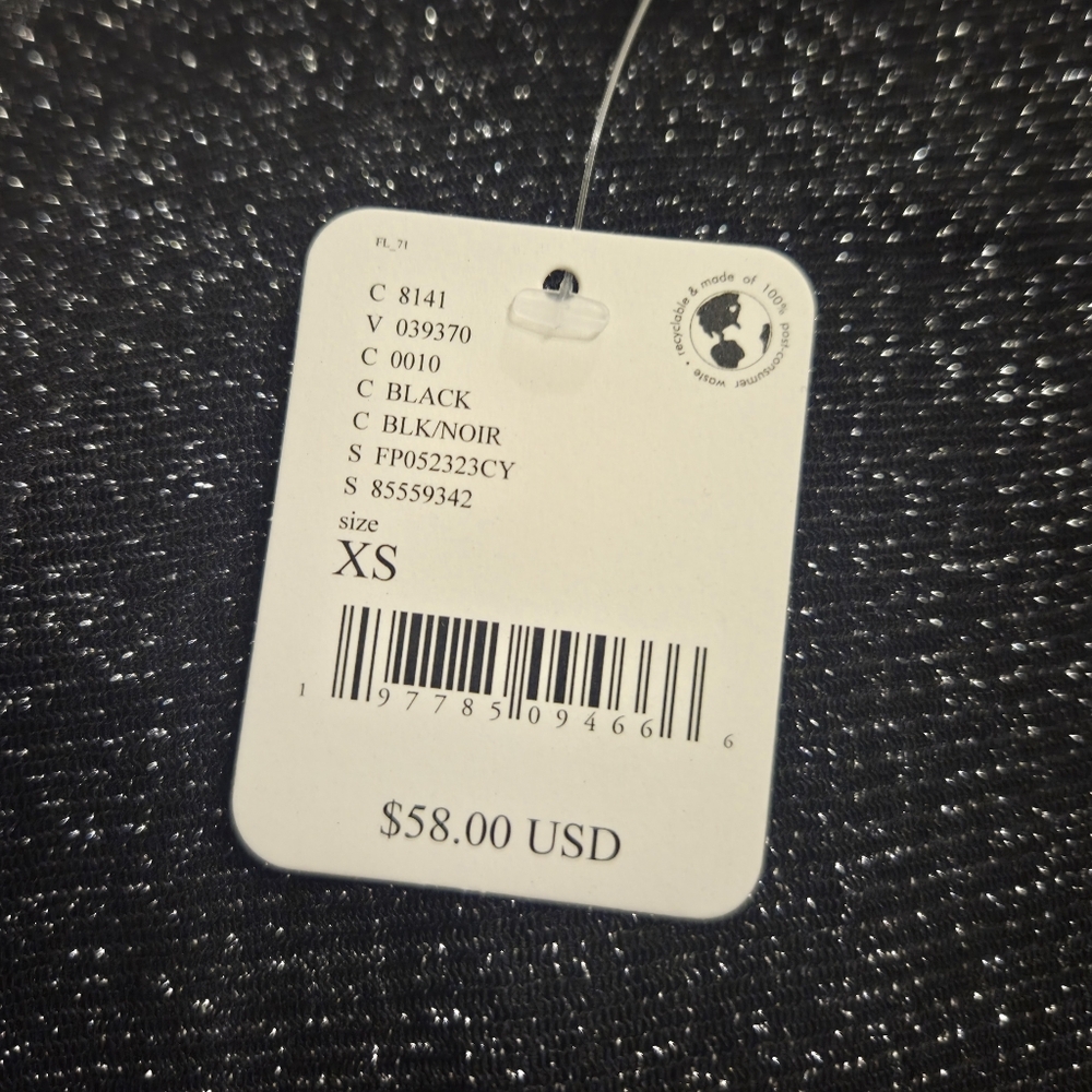 Free People Black Shimmer Night Rhythm Sexy & Sultry Bodysuit!! - Picture 2 of 16